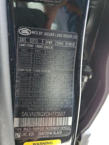 SALVN2BGXDH773507 Land Rover Range Rover Evoque Pure