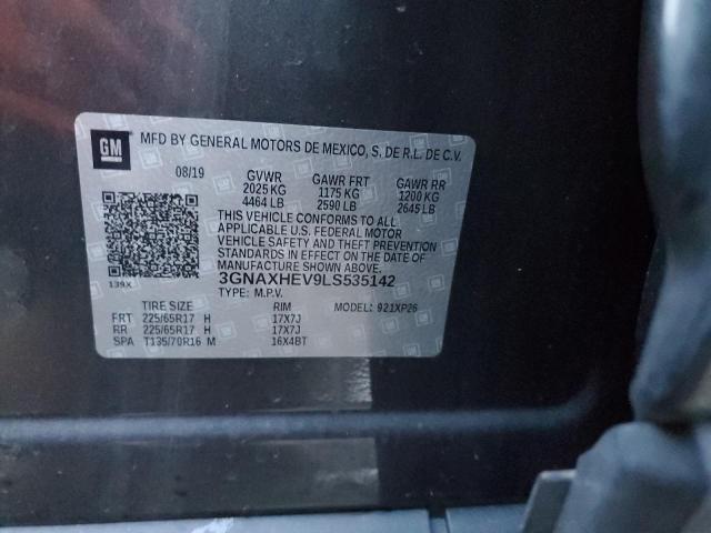 2020 CHEVROLET EQUINOX LS - 3GNAXHEV9LS535142