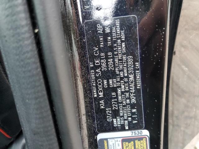 3KPF44AC9ME392889 KIA FORTE GT
