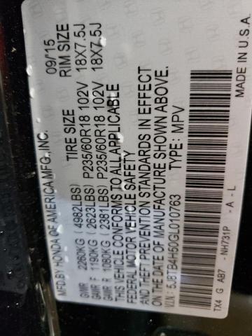 2016 ACURA RDX TECHNO - 5J8TB4H50GL010763