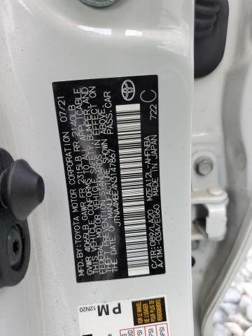 2022 TOYOTA COROLLA XS - JTNA4MBE4N3147867