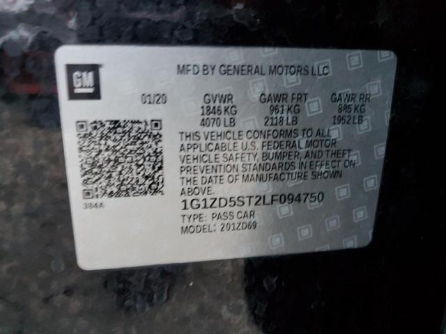 2020 CHEVROLET MALIBU LT - 1G1ZD5ST2LF094750