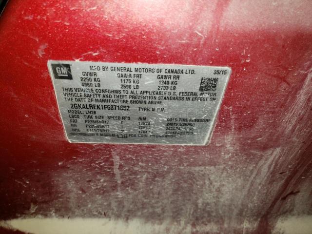 2GKALREK1F6371652 GMC Terrain Sle
