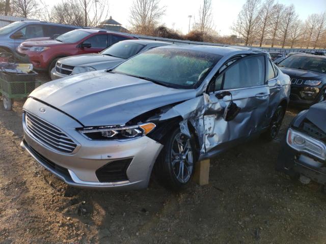 Lot #2487597819 2020 FORD FUSION SEL salvage car