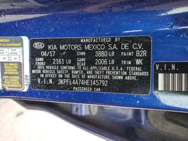 3KPFL4A74HE145792 KIA FORTE LX