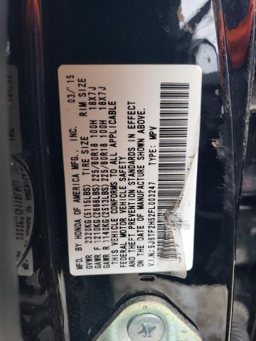 2015 HONDA CROSSTOUR - 5J6TF2H52FL003247