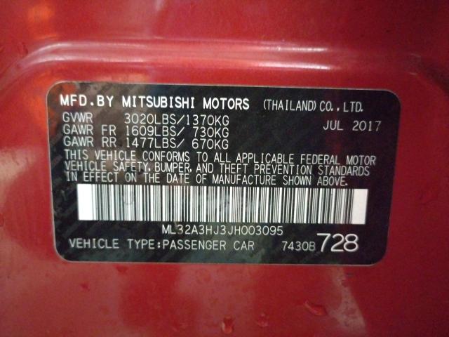 VIN ML32A3HJ3JH003095 2018 MITSUBISHI MIRAGE no.13