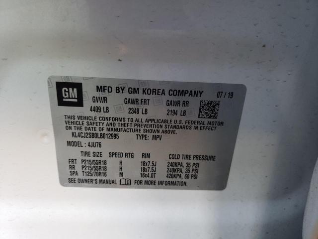 KL4CJ2SB0LB012995 Buick Encore Sport Touring