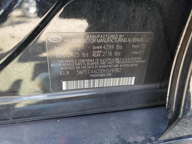 VIN 5NPEC4AC0DH519782 2013 HYUNDAI SONATA no.12