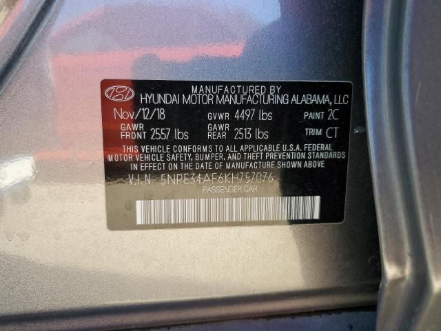 2019 HYUNDAI SONATA LIM - 5NPE34AF6KH757076