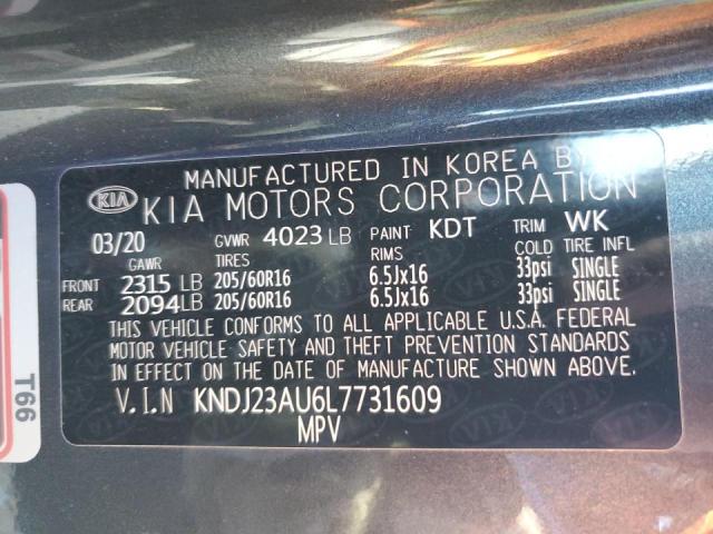 2020 KIA SOUL LX KNDJ23AU6L7731609