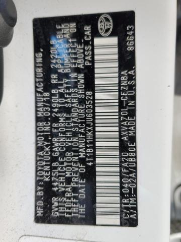 2018 TOYOTA CAMRY L - 4T1B11HKXJU603528