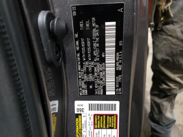 2022 TOYOTA SIENNA XLE 5TDJRKEC9NS136494