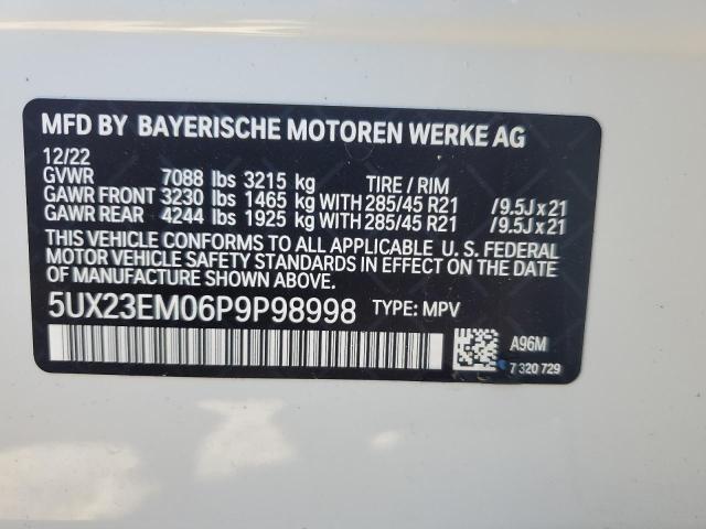 VIN 5UX23EM06P9P98998 2023 BMW X7, Xdrive40I no.13