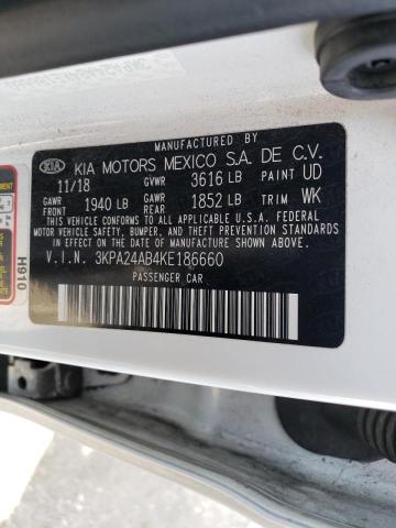 3KPA24AB4KE186660 KIA RIO S