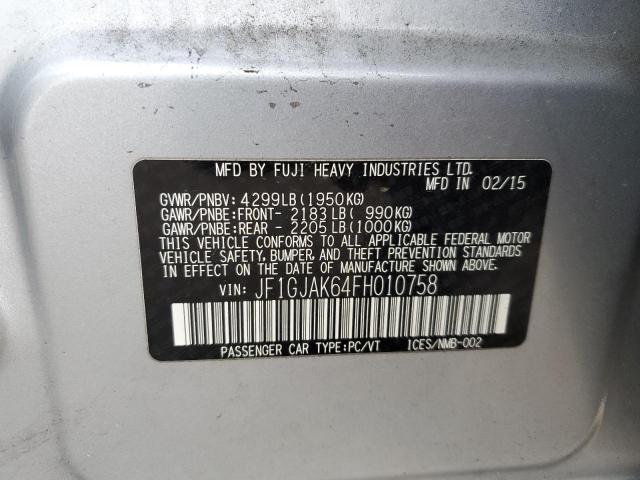JF1GJAK64FH010758 Subaru Impreza Premium Plus