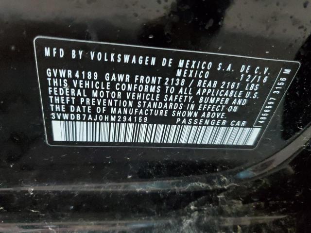 2017 VOLKSWAGEN JETTA SE - 3VWDB7AJ0HM294159