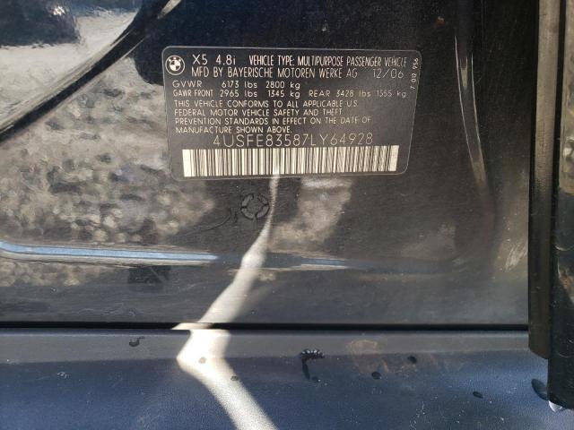 4USFE83587LY64928 BMW X5 4.8I