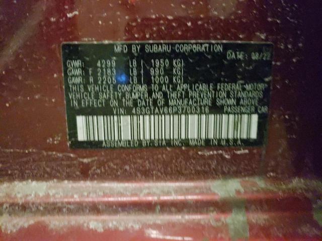 4S3GTAV66P3700316 Subaru Impreza Premium