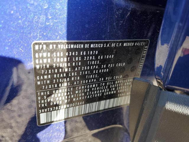 2022 VOLKSWAGEN TAOS SE - 3VVTX7B26NM007444