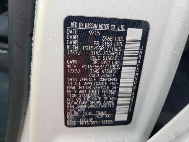 2016 NISSAN JUKE S - JN8AF5MR0GT600717