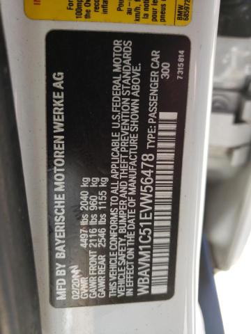WBAVM1C51EVW56478 BMW X1 Sdrive28i
