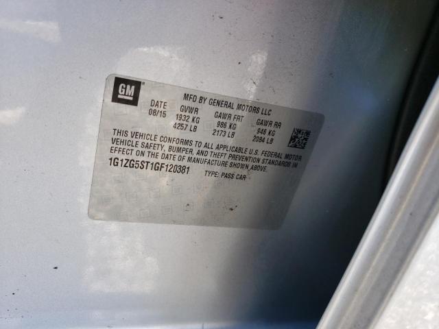 2016 CHEVROLET MALIBU PRE - 1G1ZG5ST1GF120381