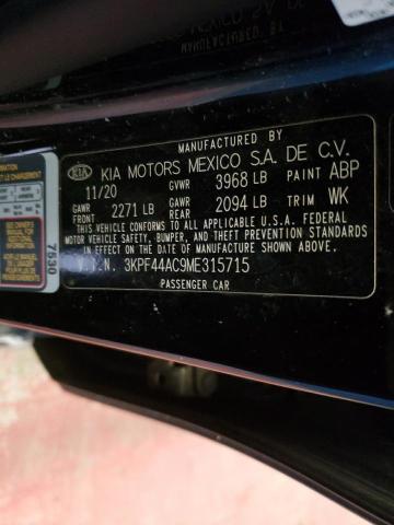 2021 KIA FORTE GT 3KPF44AC9ME315715
