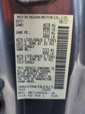 2017 NISSAN TITAN XD S 1N6BA1C44HN562425