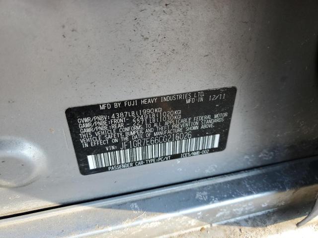 JF1GR7E66CG216026 Subaru Impreza Wrx