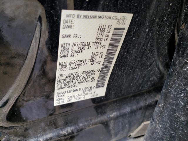 1N6AA1ED5MN516962 Nissan TITAN SV