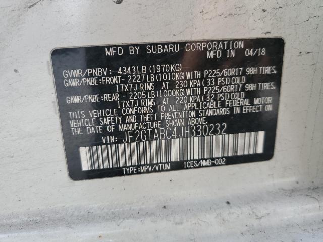 2018 SUBARU CROSSTREK JF2GTABC4JH330232