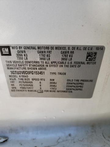 2015 GMC SIERRA 3GTU2VEC6FG153451