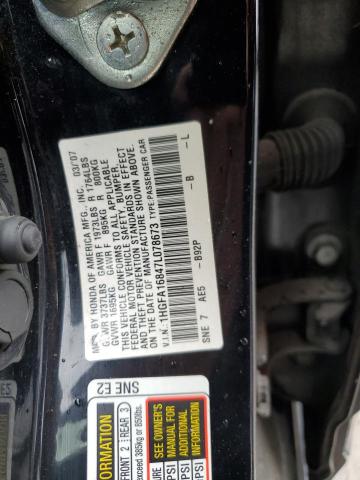 2007 HONDA 1100 1HGFA16847L078673
