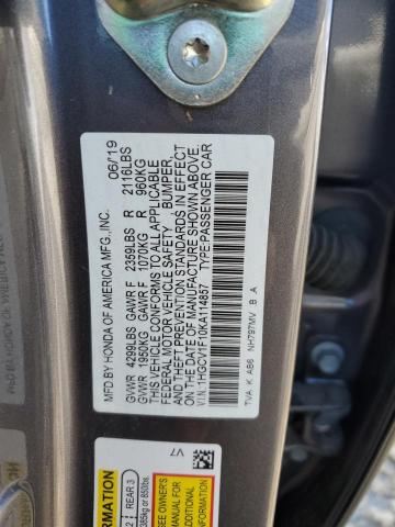 2019 HONDA ACCORD LX - 1HGCV1F10KA114857