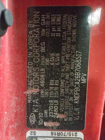 KNDPBCA26B7068517 KIA Sportage Lx