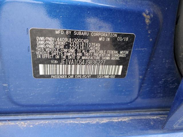 JF1VA1C64J9836227 Subaru Wrx Premium