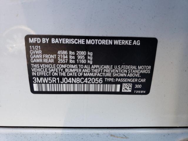 2022 BMW 330I - 3MW5R1J04N8C42056