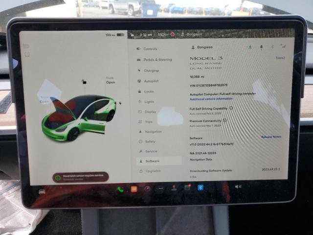 5YJ3E1EB6NF162979 Tesla MODEL 3