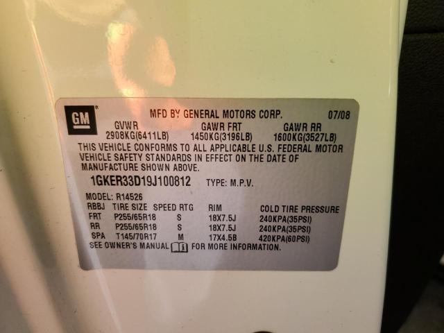 1GKER33D19J100812 GMC Acadia Slt-2