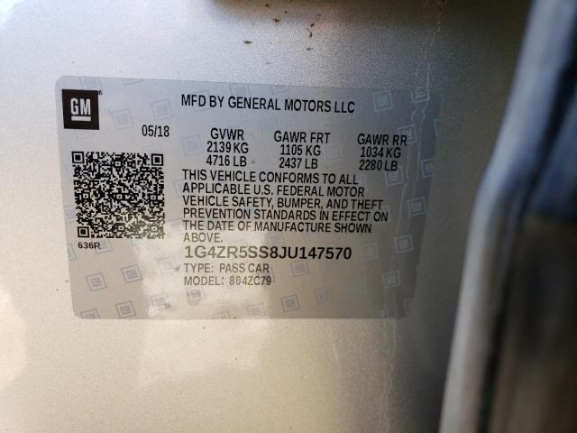 2018 BUICK LACROSSE P - 1G4ZR5SS8JU147570