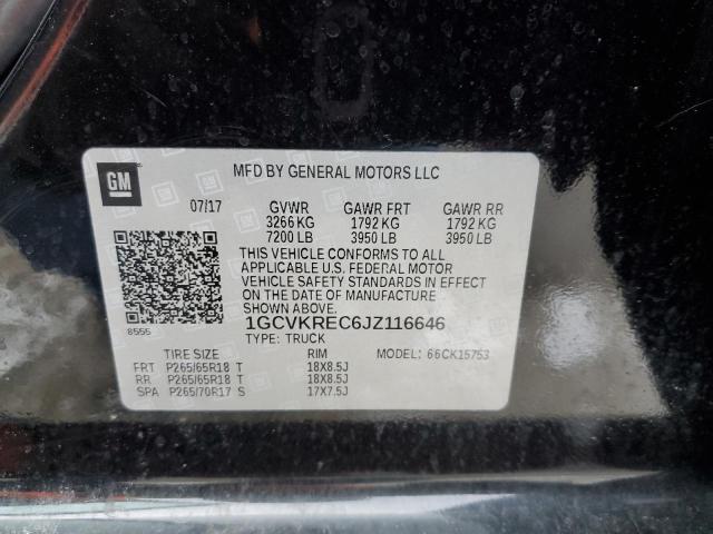 2018 CHEVROLET 1500 PICKU 1GCVKREC6JZ116646