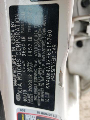 KNADM4A3XF6515760 KIA RIO LX