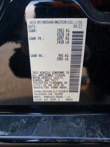 2022 NISSAN ALTIMA SV - 1N4BL4DV1NN375084