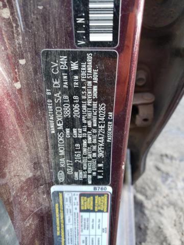 3KPFK4A72HE140285 KIA FORTE LX