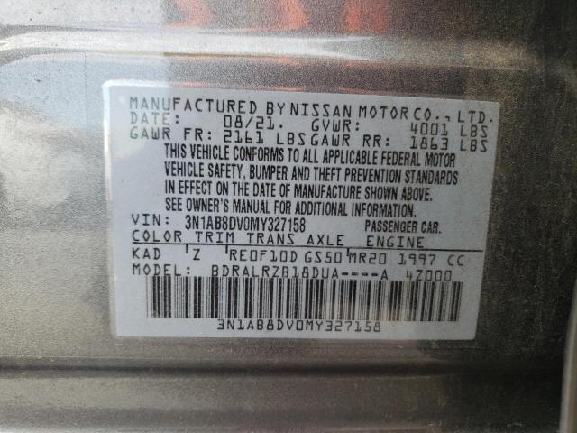 3N1AB8DV0MY327158 Nissan SENTRA SR