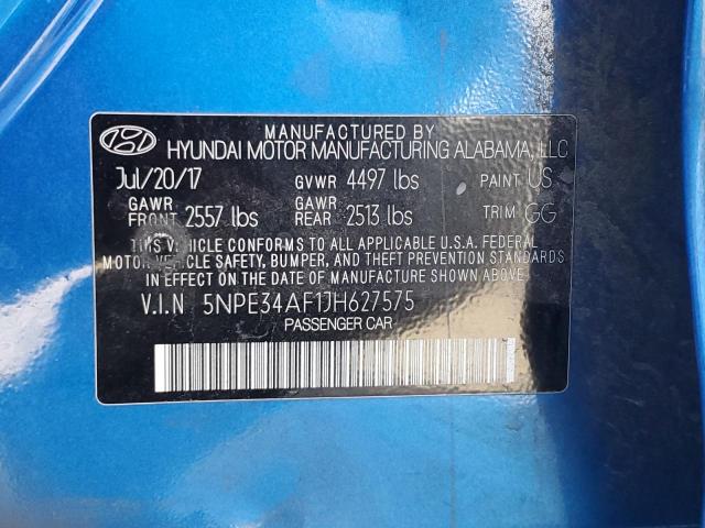 5NPE34AF1JH627575 Hyundai Sonata Sport