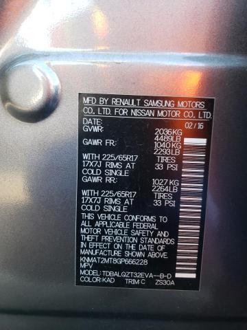 2016 NISSAN ROGUE S - KNMAT2MT8GP666228