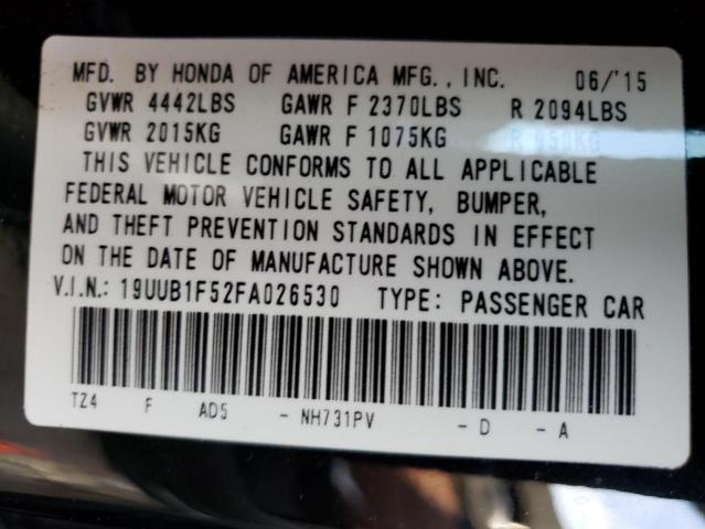19UUB1F52FA026530 Acura TLX TECH