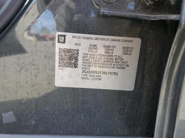 2018 CHEVROLET IMPALA LT - 2G1105S37J9175791